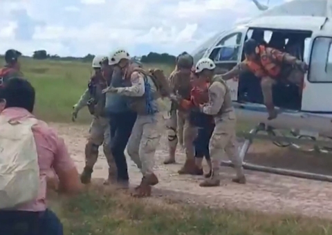 Ocupantes de avião que caiu em pântano cheio de jacarés se alimentaram com farinha de mandioca