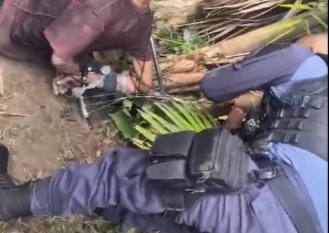 AO VIVO: Homem é salvo das mãos do tribunal do crime em Manaus