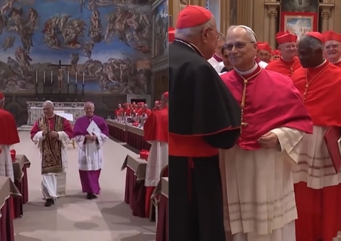 Vaticano divulga vídeo inédito da reação de Leão XIV após ser eleito Papa