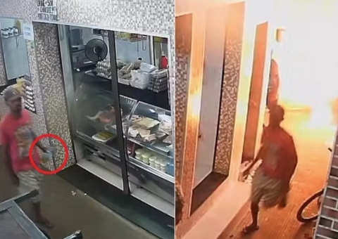 Homem em situação de rua é incendiado no Mercado do Pirajá; vídeo
