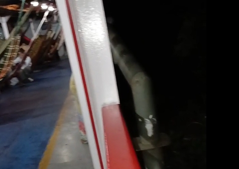 Vídeo: Barco bate em árvore e desespera passageiros em Manacapuru