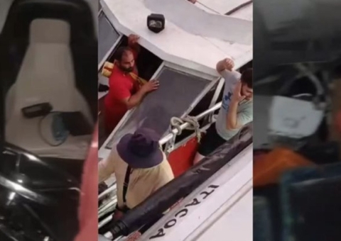 Lancha colide com barranco no Rio Negro e deixa passageiros feridos; vídeo