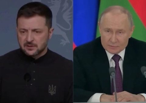 Zelensky cancela participação em diálogo de paz após ausência de Putin 