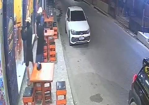 Vídeo: Armados, criminosos tentam invadir lanche e tocam o terror no Valparaíso