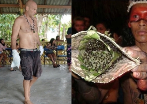 Explorador britânico Ed Stafford enfrenta ritual da Tucandeira no Amazonas
