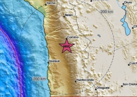 Terremoto de magnitude 5,8 é registrado no Chile