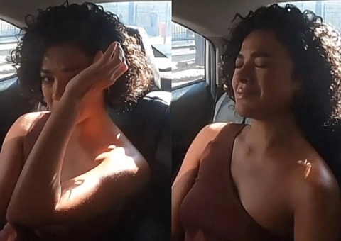 Bella Campos chora ao falar de críticas à sua atuação