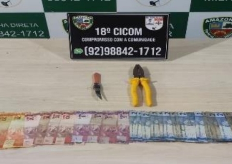 Suspeito arromba loja comercial para furtar e se dá mal na Av. Torquato Tapajós