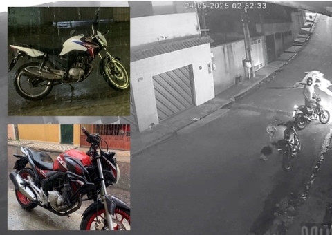 Criminosos roubam motos da frente de casa em Manaus; vídeo