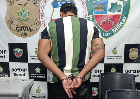 Suspeito de espancar desafeto com pernamanca é preso em Beruri