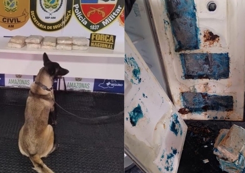 Polícia apreende 10 kg de maconha escondidos em geladeira de barco em Coari