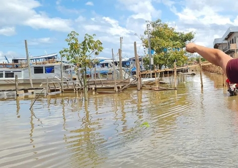 Manacapuru atinge cota de inundação severa após subida do rio Solimões