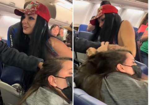 Mulher é expulsa de voo após cuspir e puxar cabelo de passageira nos EUA