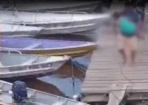 Família é resgatada após canoa naufragar em Itacoatiara