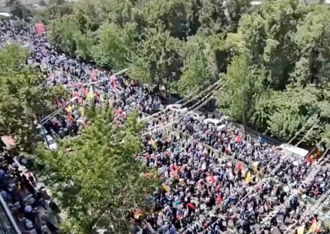 Iranianos vão às ruas em ato contra Israel; vídeo