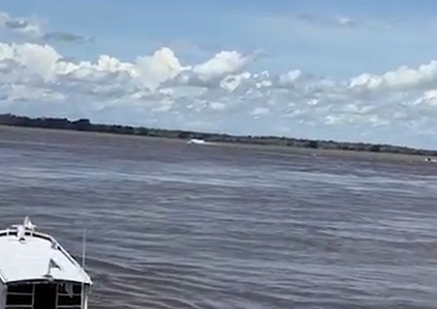 Canoa com duas crianças naufraga no Rio Amazonas em Itacoatiara