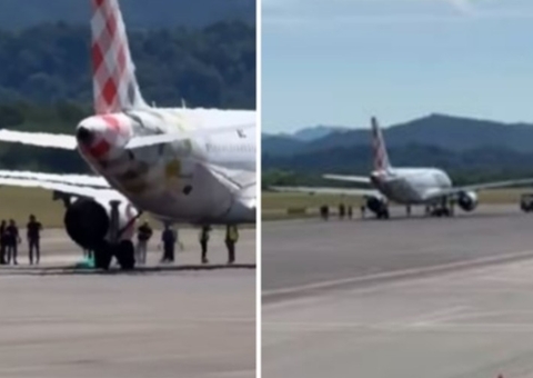 Homem morre ao ser sugado por motor de avião em aeroporto na Itália