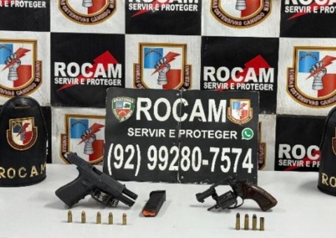 Criminosos abandonam armas em mata durante perseguição no União da Vitória