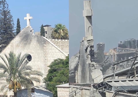 Bombardeio atinge única igreja católica de Gaza; Vaticano se pronuncia