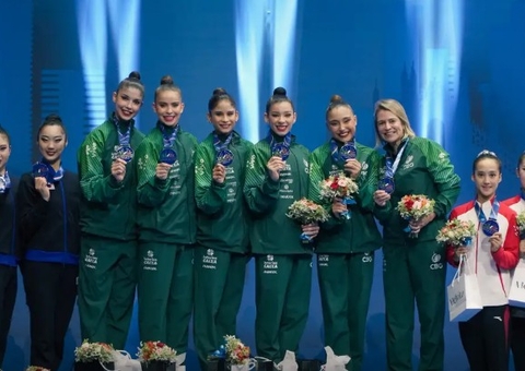 Brasil leva ouro inédito na ginástica rítmica da Copa do Mundo em Milão
