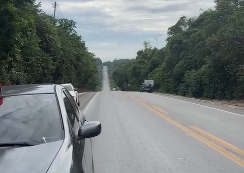 Ao vivo: Idoso morre atropelado na BR-174