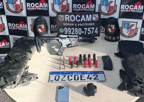 Rocam prende mulher com fuzil e munições na Zona Oeste de Manaus