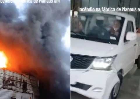 Vídeo mostra funcionários salvando veículos durante incêndio em fábrica no Distrito