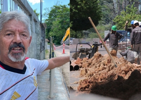 Barulho, lama e falta d’água: idosos criticam obras da Águas de Manaus; vídeos