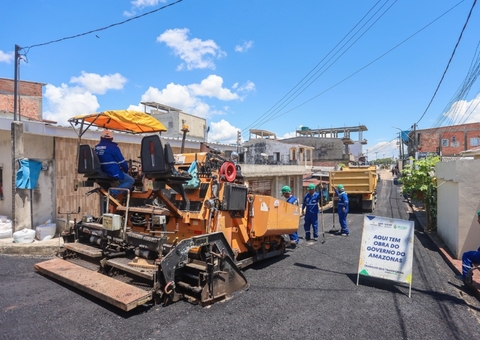 Coari terá mais de 18 km de ruas asfaltadas pelo programa Asfalta Amazonas