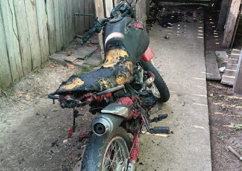 Homem causa incêndio ao tentar roubar gasolina de motocicleta no Amazonas