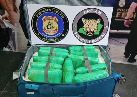 Dono de mala com 15 kg de droga é preso no aeroporto de Manaus