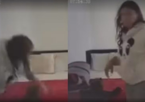 Pai instala câmera espiã e flagra mãe agredindo filha de 2 anos em BH