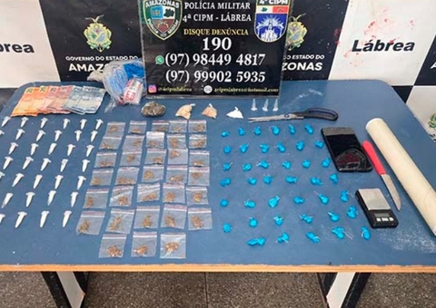 Suspeitos de tráfico tentam fugir, mas são detidos pela PM em Lábrea