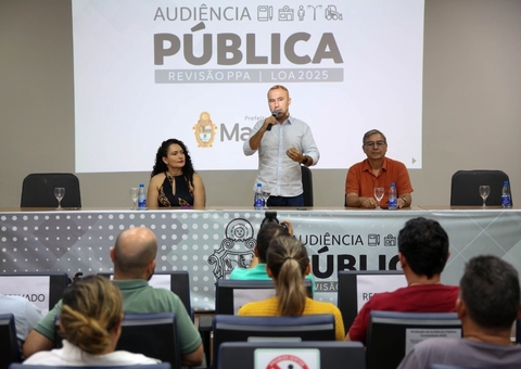 Inscrições abertas para audiência pública que discute orçamento e PPA em Manaus