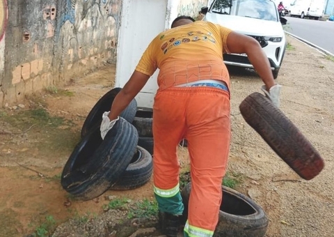 Mais de 10 mil pneus são recolhidos das ruas e empresas são notificadas por descarte irregular