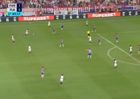 Fortaleza vence o Flamengo por 1 a 0 e respira no Z-4 do Brasileirão