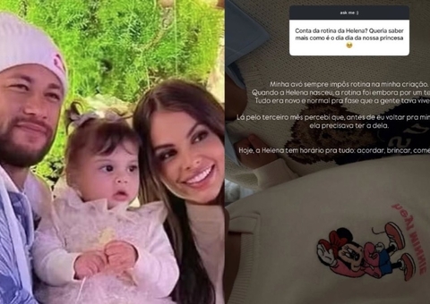 Amanda Kimberlly mostra detalhes do cotidiano da filha Helena