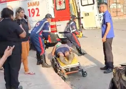 Carro colide com ônibus no Tarumã e motorista fica ferido; veja vídeo