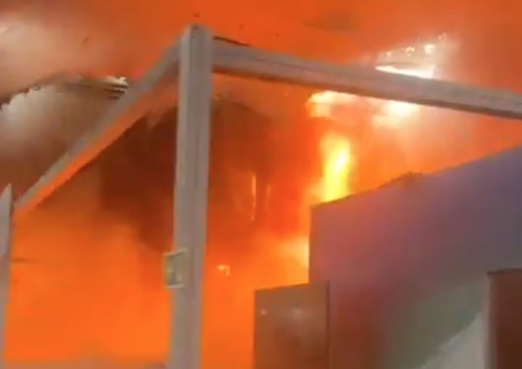 Incêndio atinge pavilhão na COP30