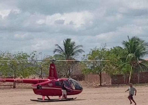Passageiros são assaltados após helicóptero fazer pouso de emergência no CE