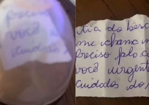 Funcionária usa bilhete escondido em mamadeira para denunciar maus-tratos a criança em SP