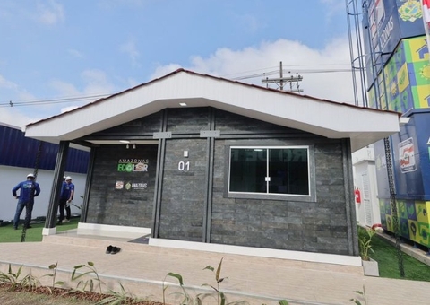 Governo do Amazonas lança casas sustentáveis feitas com plástico reciclado