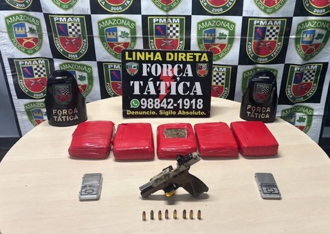 PM estoura boca de fumo e bota traficantes para correr em Manaus