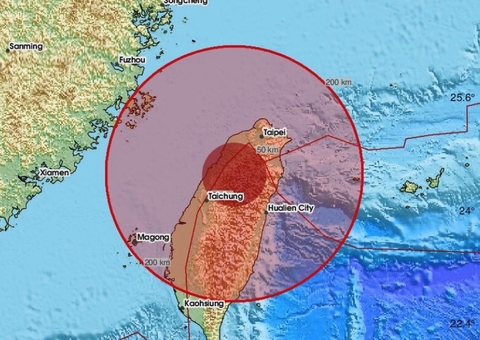 Taiwan é sacudida por terremoto de magnitude 7,0