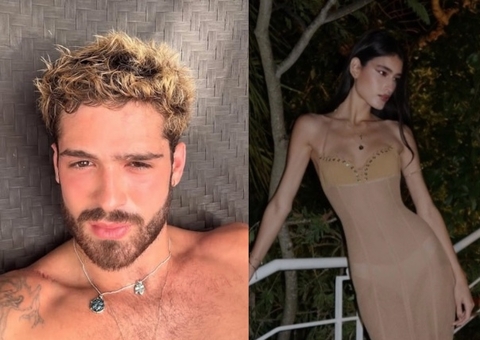 João Guilherme passa virada do Ano com modelo amazonense Luiza Perote