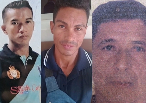 Três homens estão desaparecidos em Manaus; polícia divulga fotos