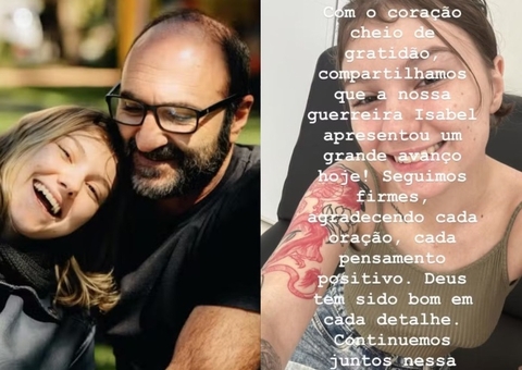 Pai de Isabel Veloso comemora melhora no estado de saúde da filha