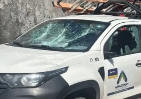 Equipe da Amazonas Energia é atacada com terçado em Manaus; vídeo