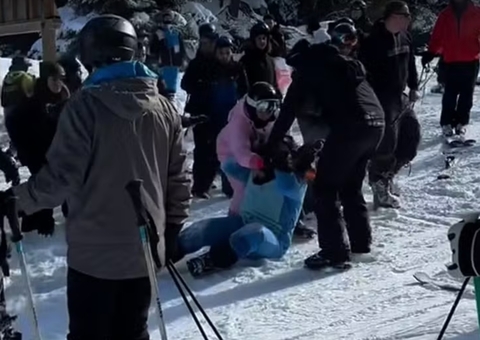Fantasiado de Chewbacca, brasileiro é espancado em estação de esqui na França