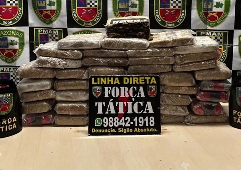 PM apreende 44 tabletes de skunk escondidos em caminhão cegonha